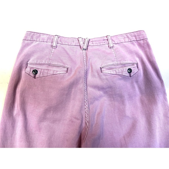 Pilcro Casual Pant Lived In Rose Pink Cotton Straight Leg Front Closure SZ 28/6 - Picture 3 of 9